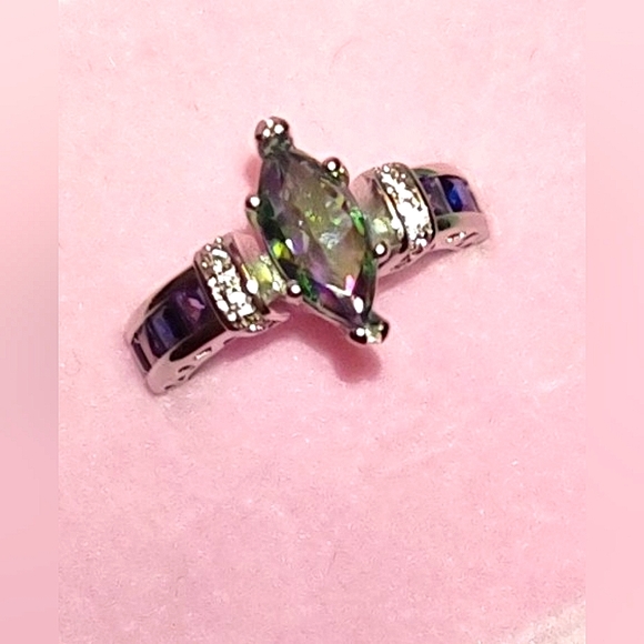 Mystic Rainbow Topaz Fashion Ring - Picture 5 of 13